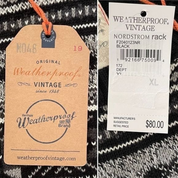 Original Weatherproof Vintage Style Holiday Sweater sz L New 100% Cotton - Picture 9 of 9